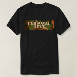 Classic Military Camo Personal Text T Shirt