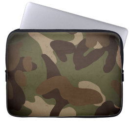 Classic Military Camouflage Pattern Laptop Fodral