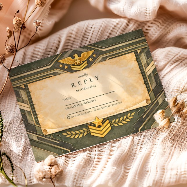 Classic Military Graduation Ceremony OSA Kort (Skapare uppladdad)