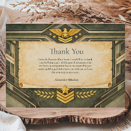 Classic Military Graduation Ceremony Tack Kort