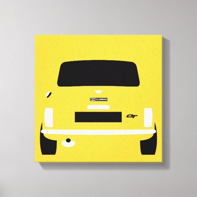 Classic Mini Clubman Canvastryck (Framsida)