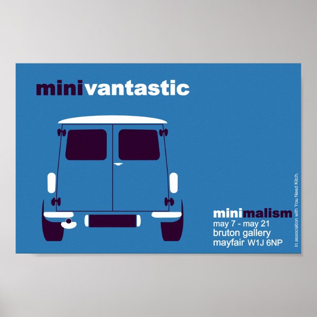 Classic mini van-utställning poster (Framsidan)