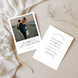Classic Modern Invitation - Elegant And Minimalist Inbjudningar
