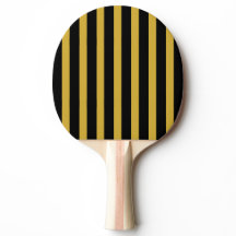 Classic Modern Striped Black and Metallic Gold