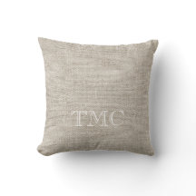 Classic Monogram INITIALER Neutralt Linen Timless