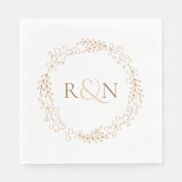 Classic Monogram Laurel Garland Pappersservett