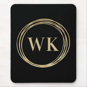 Classic Monogram Logotyp Black Guld Business Musmatta