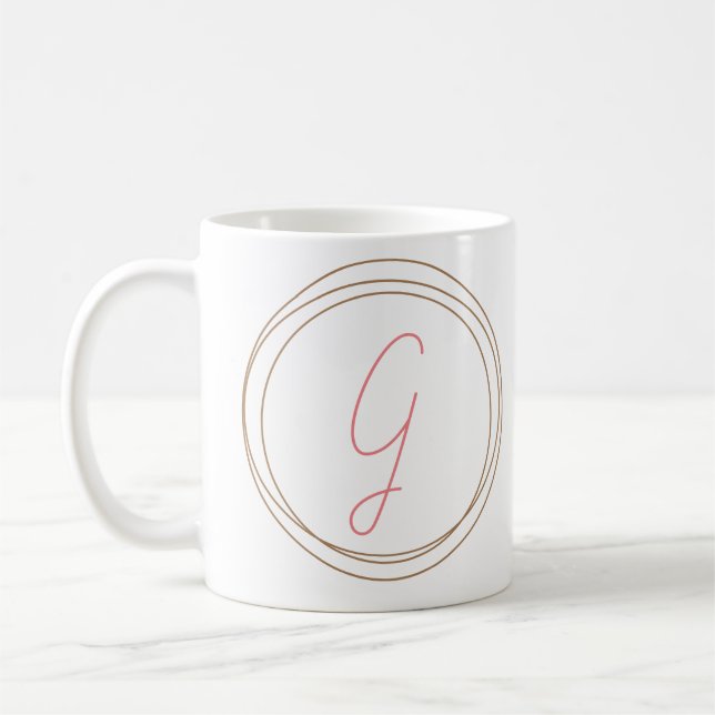Classic Monogram Mugg ’G’ (Vänster)