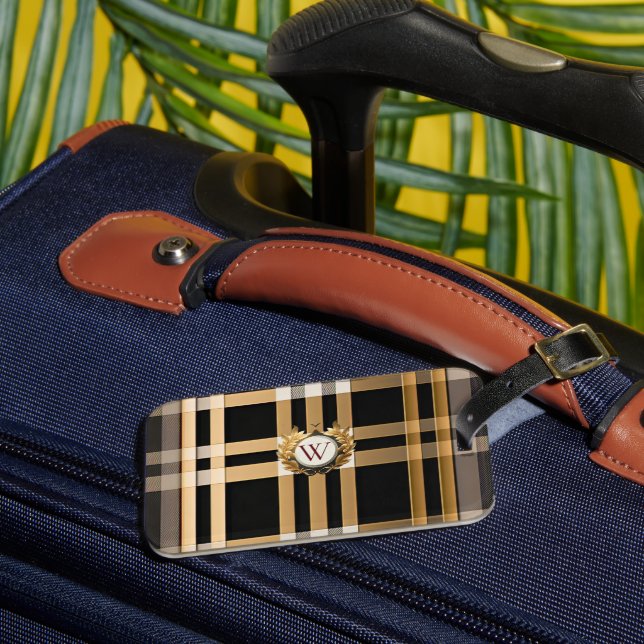 Classic Monogram Snyggt Play Grått, Black & Beige Bagagebricka (Framsida Insitu 3)