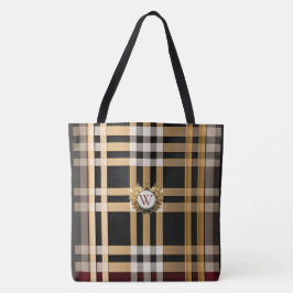 Classic Monogram Snyggt Play Grått, Black & Beige Tygkasse