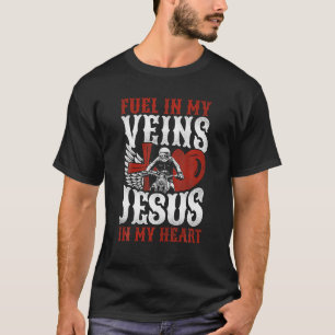 Classic Motorcycle Biker Jesus Faith Christian Fue T Shirt