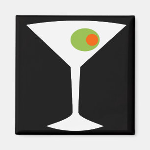 Classic Movie Martini Magnet (svart)