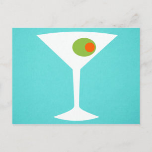 Classic Movie Martini-vykort Vykort