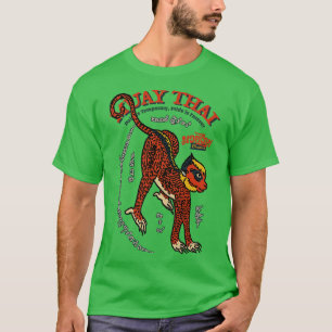 Classic Muay Thai Monkey Tattoo T Shirt