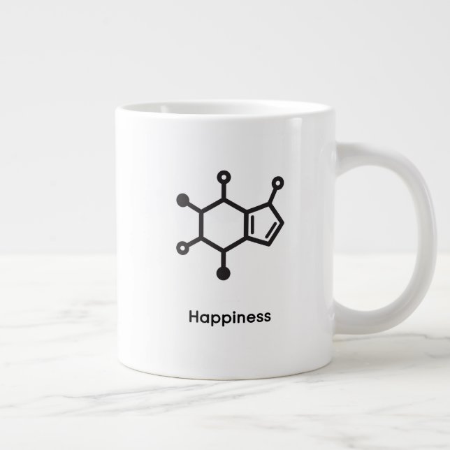 Classic Mug - Caffeine = Happiness Jumbo Mugg (Höger)