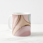 Classic mug in stylish abstract graphic kaffemugg<br><div class="desc">Dress your space for spring with the “Easter Blush” home décor and home furnishings collection, where soft pastels meet modern, abstract luxury. Flowing shapes in pastel pink, mist blue, blush, soft salmon, beige, and airy lavender create a glossy, fluid look that feels calm, uplifting, and effortlessly chic, perfect for Easter...</div>