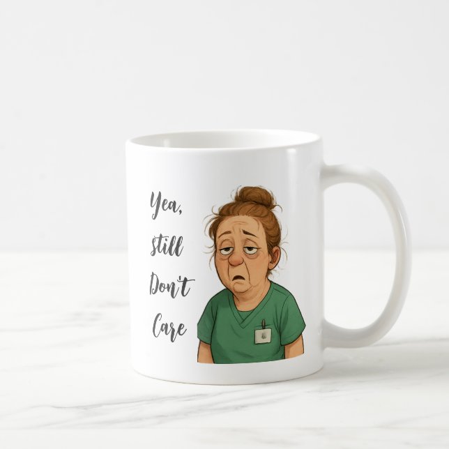 Classic Mugg, 11 oz, Nurse Burnout Kaffemugg (Höger)