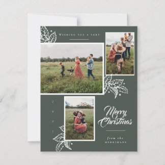Classic multi photo Christmas card Julkort