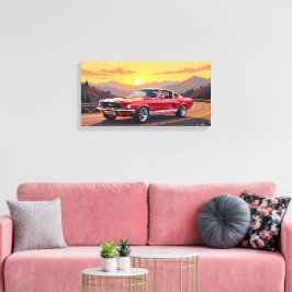 Classic Muscle Car 1967 Canvastryck