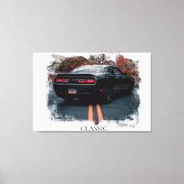 *~* Classic Muscle Car Antique Old Canvastryck