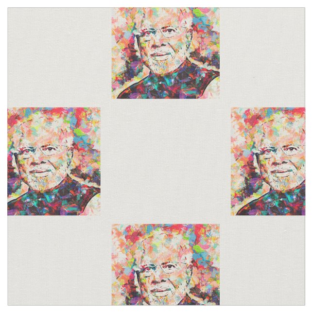 Classic Narendra Modi 2021 Tyg (Närbild)