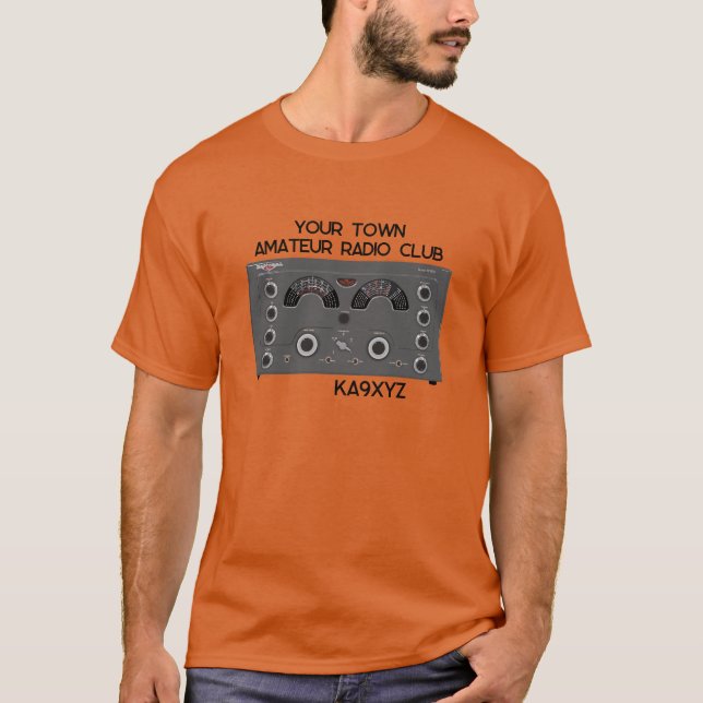 Classic National NC-183D Radio Transceiver T Shirt (Framsida)