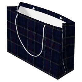 Classic Navy Blue Plaid Christmas