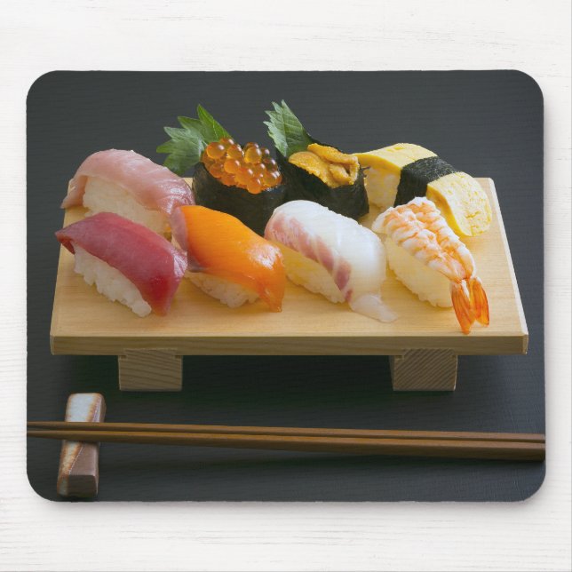 Classic Nigiri Set – Traditional Sushi Mouse Pad Musmatta (Framsidan)