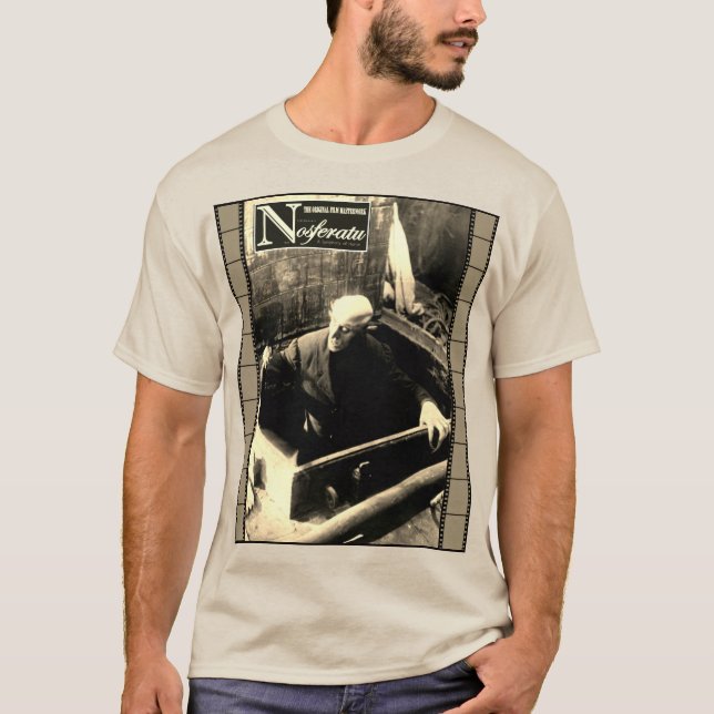 Classic Nosferatu Horror Film T-Shirt (Framsida)