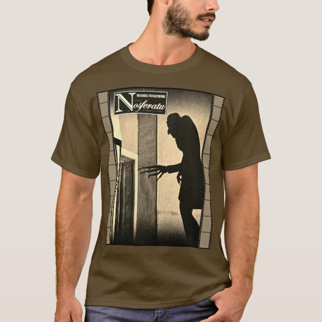 Classic Nosferatu Horror Film T-Shirt (Framsida)