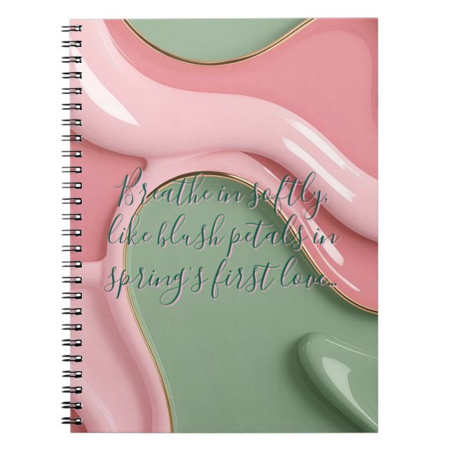 Classic notebook in stylish graphic anteckningsbok (Framsidan)