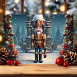 Classic Nutcracker Soldier jul Helgkort<br><div class="desc">Det här helgdag har en klassisk nötkrackningssoldat som stolt står i en festlig helgdag. Med rik färg och traditionella detaljer fångar denna design charmen av en tidlös jul firande. Perfekt för att skicka helgdag önskemål till familj och vänner som kärlek vintage inspirerade till juldécor.</div>