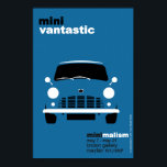 Classic Original Austin Mini Van Exhibition Poster<br><div class="desc">Klassisk ursprunglig Austin Mini Van Exhibition Poster; perfekt storlek för ramning.</div>