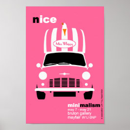 Classic Original Mini glass van minimalist art Poster