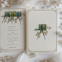 Classic Ornate Parrot-inbjudan Inbjudningar