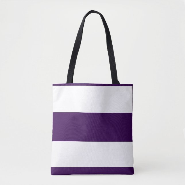 Classic Pastel Purple +  White Stripes Tygkasse (Framsida)