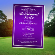 Classic Pension Golf Theme Lila White