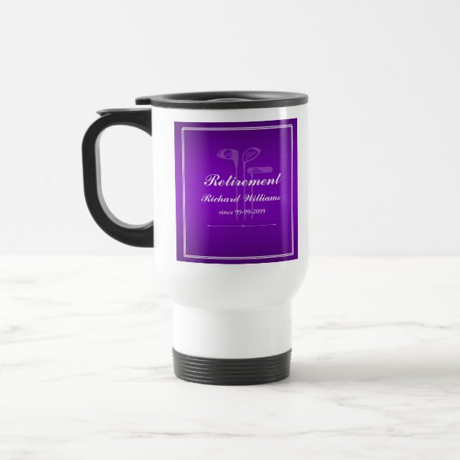 Classic Pension Golf Theme Lila White Resemugg (Vänster)