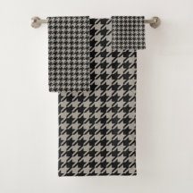 Classic Pepita Houndstooth Mönster Black Grått