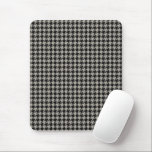 Classic Pepita Houndstooth Mönster Black Grått Musmatta<br><div class="desc">Varje grön elegant och klassisk väv mönster,  med pepita/ houndstooth mönster i svartvitt och grått kombination.</div>