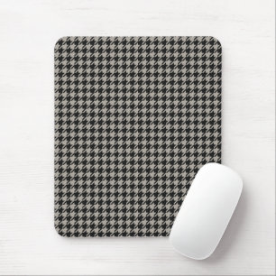 Classic Pepita Houndstooth Mönster Black Grått Musmatta