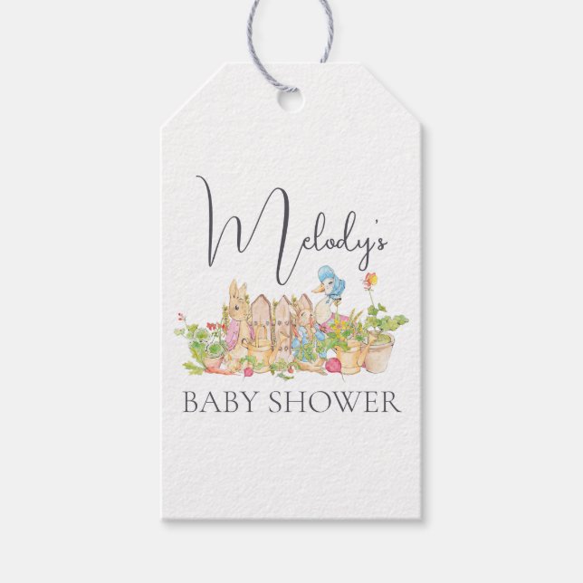 Classic Peter Rabbit Personlig Gift Märkre Presentetikett (Framsidan)