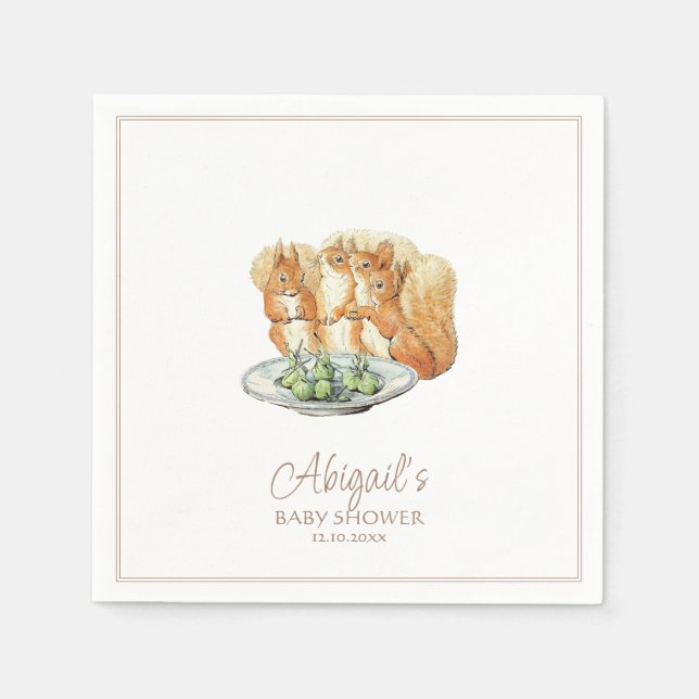 Classic Peter the Rabbit Beatrix Potter Baby Pappersservett (Framsidan)