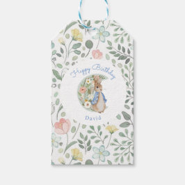 Classic Peter the Rabbit Beatrix Potter Birthday Presentetikett