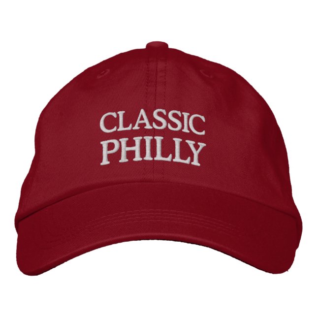 CLASSIC PHILLY EMBROIDERED BASEBALL CAP BRODERAD KEPS (Framsida)