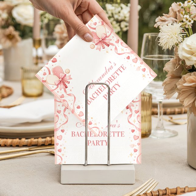 Classic Pickleball Garden Bachelorette Party Pappersservett (Skapare uppladdad)