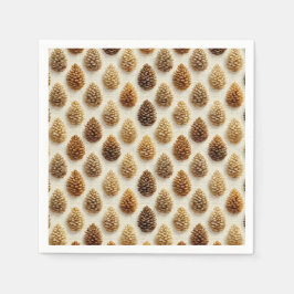 Classic Pinecone Winter Mönster Pappersservett