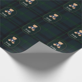 Classic Plaid Little Bear Birthday Presentpapper