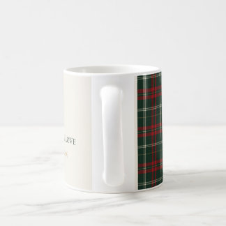 Classic Plaid Personalized Family Christmas Mug Kaffemugg