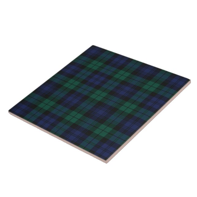 Classic Plaid Rustic Green Tartan Kakelplatta (Sidan)